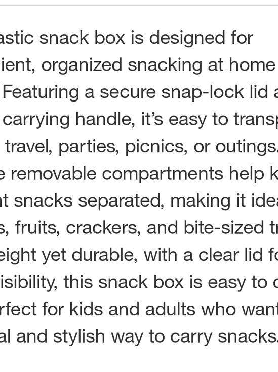 CWC Pink 8-Compartment On-the-Go Snack Box - Picture 5 of 7